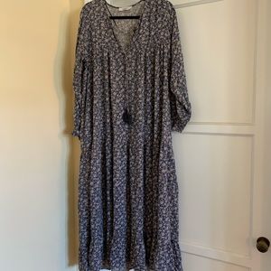 Blue CJLA dress with flowers